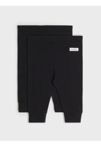 Sinsay - Legginsy 2 pack - czarny. Kolor: czarny
