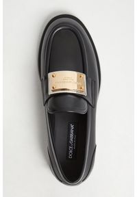 Dolce & Gabbana - Mokasyny męskie skórzane DOLCE & GABBANA. Materiał: skóra