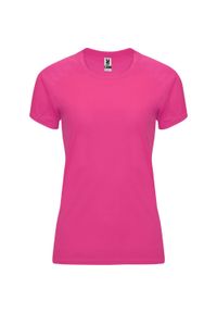 ROLY - Damska Koszulka Sportowa Z Krótkim Rękawem Bahrain. Kolor: różowy. Długość rękawa: krótki rękaw. Długość: krótkie. Sport: turystyka piesza #1