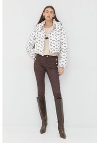 Pinko kurtka damska kolor biały zimowa. Okazja: na co dzień. Kolor: biały. Sezon: zima. Styl: casual #3