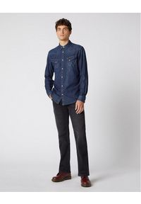 Wrangler - MĘSKA KOSZULA JEANSOWA WRANGLER WESTERN DENIM SHIRT DARK INDIGO W5974O71E. Materiał: denim, jeans #3