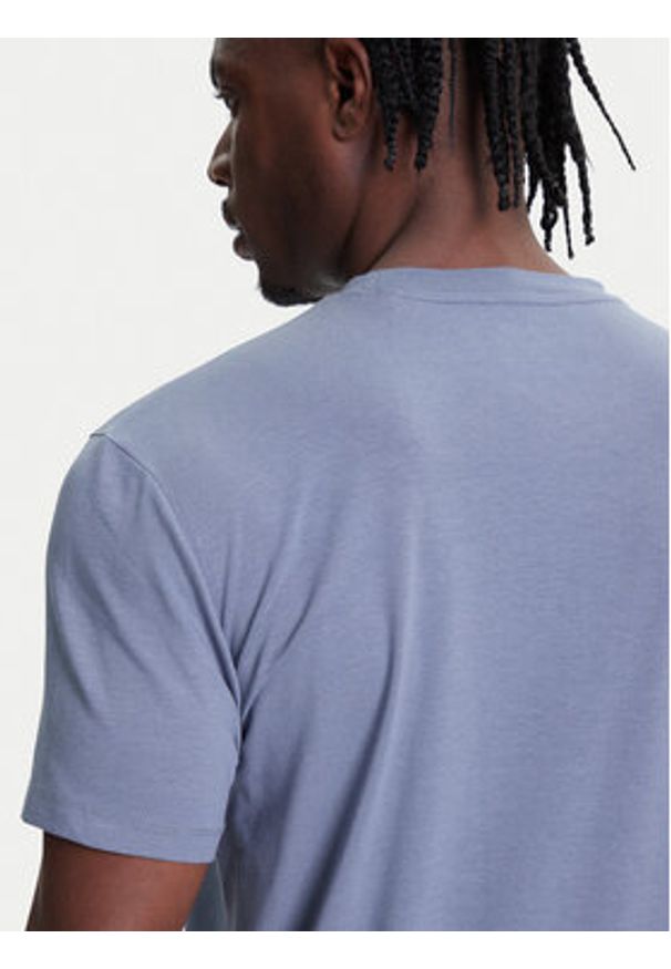 Guess T-Shirt Z2YI12 JR06K Granatowy Regular Fit. Kolor: niebieski. Materiał: bawełna