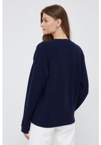 Lacoste kardigan wełniany damski kolor granatowy lekki. Okazja: na co dzień. Kolor: niebieski. Materiał: wełna. Długość rękawa: długi rękaw. Długość: długie. Styl: casual #5