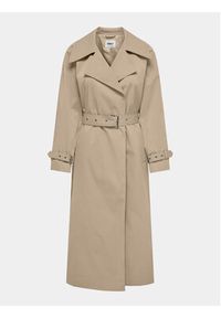 only - ONLY Trencz April 15308860 Beżowy Regular Fit. Kolor: beżowy. Materiał: syntetyk #4