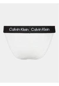 Calvin Klein Swimwear Dół od bikini KW0KW02259 Biały. Kolor: biały. Materiał: syntetyk