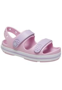 Buty do chodzenia niemowlęce Crocs Crocband Cruiser. Kolor: różowy, niebieski, wielokolorowy. Materiał: syntetyk, materiał. Styl: sportowy