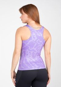 GORILLA WEAR - Indianapolis Top bez rękawów ilac. Kolor: fioletowy. Długość rękawa: bez rękawów. Sport: fitness
