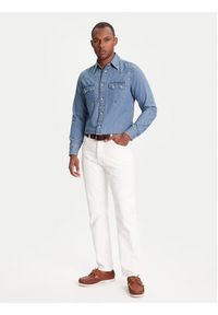 United Colors of Benetton - United Colors Of Benetton Koszula jeansowa 5RZKUQ03F Niebieski Regular Fit. Kolor: niebieski. Materiał: bawełna