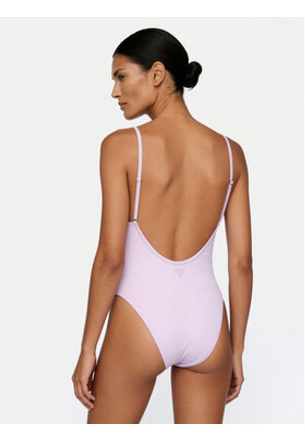 Guess Strój kąpielowy E6GJ43 KF442 Fioletowy. Kolor: fioletowy. Materiał: syntetyk