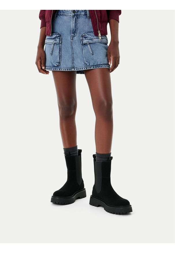 G-Star RAW - G-Star Raw Sztyblety EO-YASEMIN-70861S Czarny. Kolor: czarny. Materiał: skóra, zamsz