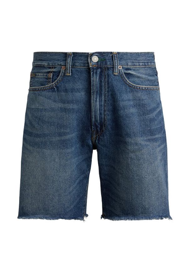Polo Ralph Lauren Szorty jeansowe 710P08147001 Niebieski Regular Fit. Kolor: niebieski. Materiał: bawełna