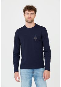 Aeronautica Militare - AERONAUTICA MILITARE Granatowy longsleeve. Kolor: niebieski. Długość rękawa: długi rękaw #1