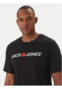 Jack & Jones T-Shirt Jjecorp Logo 12137126 Czarny Slim Fit. Kolor: czarny. Materiał: bawełna #4