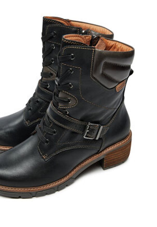 Pikolinos Trzewiki W1T-8675C1 Czarny. Kolor: czarny. Materiał: skóra