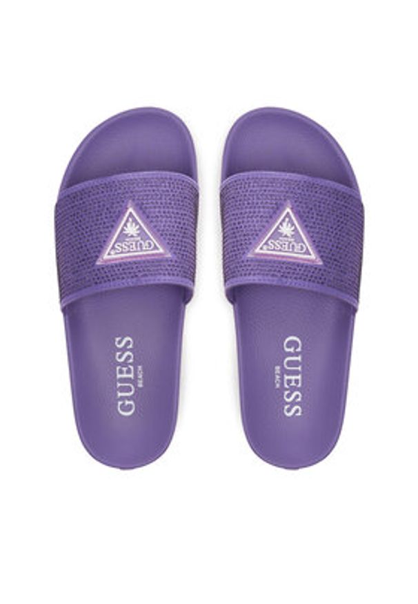 Guess Klapki E4GZ25 BB00F Fioletowy. Kolor: fioletowy. Materiał: syntetyk