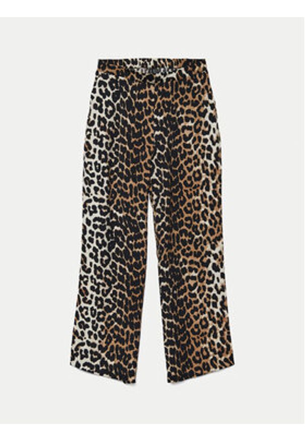 Vero Moda Spodnie materiałowe Josie 10303759 Brązowy Wide Leg. Kolor: brązowy. Materiał: wiskoza