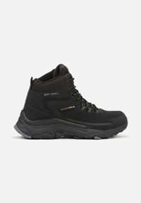 Born2be - Czarne Buty Trekkingowe Trapery z Technologią Soft Shell Atike. Okazja: na co dzień, na spacer. Kolor: czarny. Sport: turystyka piesza, wspinaczka