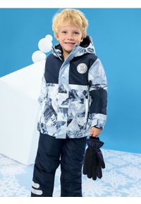 Sinsay - Kurtka z kapturem - granatowy. Typ kołnierza: kaptur. Kolor: niebieski #1