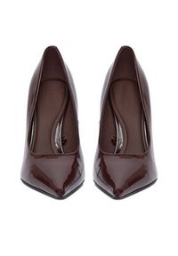 Gino Rossi Szpilki EO-HANI-V1953-111 Bordowy. Kolor: czerwony. Materiał: skóra, syntetyk. Obcas: na szpilce #8