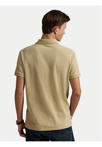 Polo Ralph Lauren Polo 710536856462 Beżowy Slim Fit. Typ kołnierza: polo. Kolor: beżowy. Materiał: bawełna #4