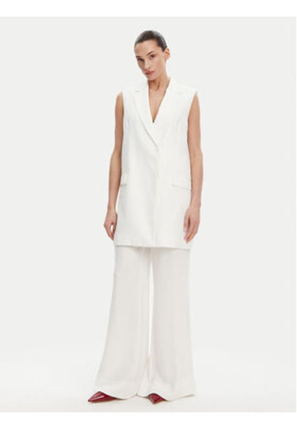 ACCESS FASHION Spodnie palazzo 53-5136-117 Biały Regular Fit. Kolor: biały. Materiał: syntetyk