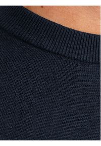 Jack & Jones - Jack&Jones Sweter Milano 12259666 Granatowy Relaxed Fit. Kolor: niebieski. Materiał: bawełna #4