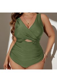 Intica - Jednoczęściowy strój kąpielowy z marszczeniem na plażę i basen Sumanda. Kolor: czarny. Materiał: materiał #9