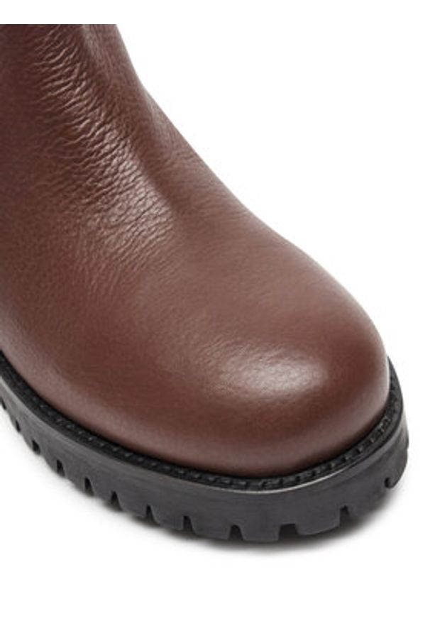 Patrizia Pepe Kozaki 8Y0106/L034-B810 Brązowy. Kolor: brązowy. Materiał: skóra