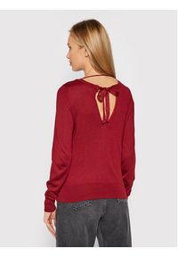 Vero Moda Sweter Felicity 10231475 Bordowy Regular Fit. Kolor: czerwony. Materiał: syntetyk #3
