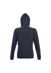 SOL'S - Damska Bluza Z Kapturem Spike Z Pełnym Zamkiem Błyskawicznym. Typ kołnierza: kaptur. Kolor: niebieski