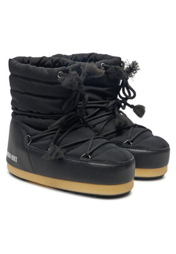 Moon Boot Śniegowce Evx Light Nylon 80D1470010 Czarny. Kolor: czarny. Materiał: skóra