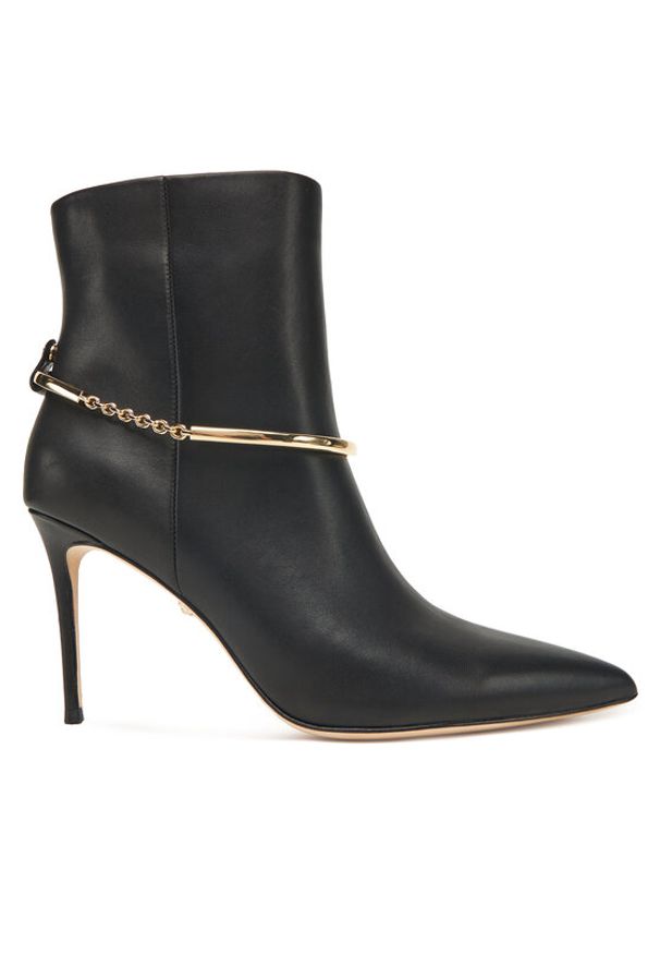 Marciano Guess Botki 5BGZ44 7324A Czarny. Kolor: czarny. Materiał: skóra