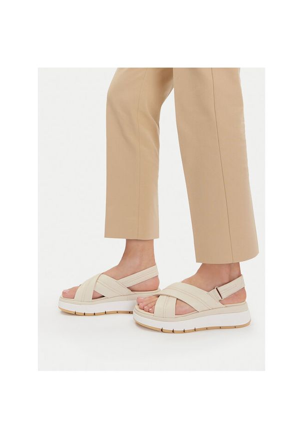 Sandały Clarks. Kolor: kremowy