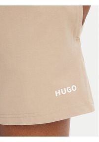 Hugo - HUGO Szorty sportowe 50490596 Beżowy Regular Fit. Kolor: beżowy. Materiał: bawełna #4