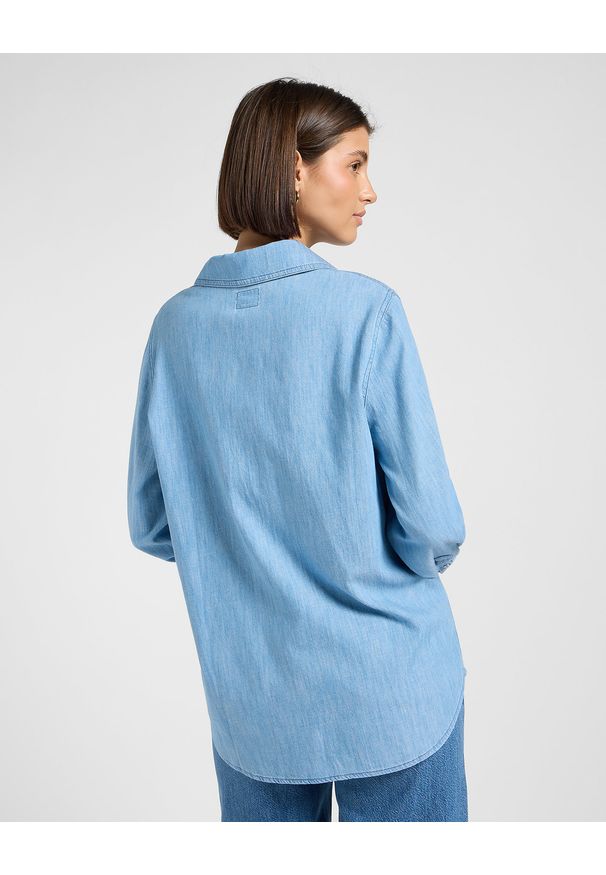 Lee - DAMSKA KOSZULA JEANSOWA LEE BALLOON SLEEVE SHIRT NEVER AGES 112370985. Materiał: jeans