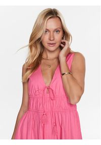 Seafolly Sukienka letnia Sunbreak Poplin 54878-DR Różowy Regular Fit. Kolor: różowy. Materiał: bawełna. Sezon: lato #3