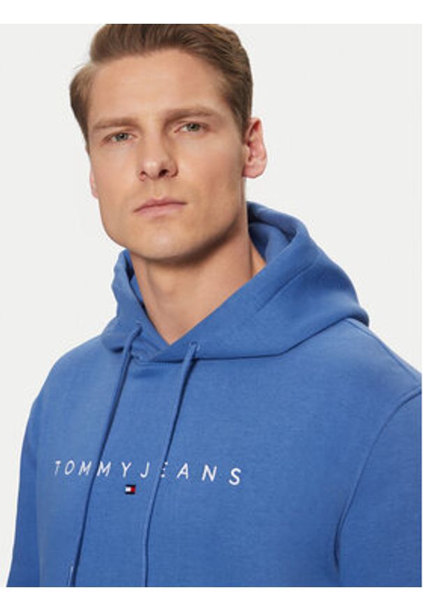 Tommy Jeans Bluza DM0DM20746 Niebieski Regular Fit. Kolor: niebieski. Materiał: bawełna