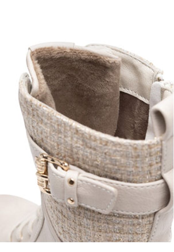 Mustang Trzewiki 1441-507-243 Biały. Kolor: biały. Materiał: materiał