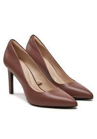 Calvin Klein Szpilki Heel Pump HW0HW02171 Brązowy. Kolor: brązowy. Materiał: skóra. Obcas: na szpilce