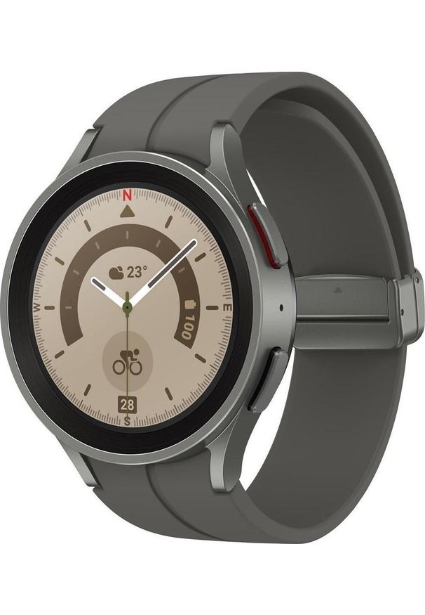 SAMSUNG - Smartwatch Samsung Galaxy Watch 5 Pro LTE 45mm Szary (SM-R925FZT). Rodzaj zegarka: smartwatch. Kolor: szary