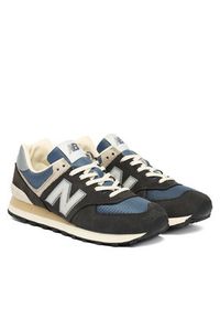 New Balance Sneakersy U574SGG W Czarny. Kolor: czarny. Materiał: skóra, nubuk. Model: New Balance 574 #2