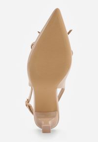 Born2be - Ciemnobeżowe Szpilki VICES z Odkrytą Piętą i Ozdobnym Gorsetowym Sznurowaniem Aziruna. Okazja: na co dzień, na spotkanie biznesowe, do pracy. Nosek buta: szpiczasty. Kolor: beżowy. Materiał: jeans. Obcas: na szpilce. Styl: casual, biznesowy, elegancki #6
