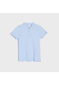 Sinsay - Koszulka polo - Niebieski. Typ kołnierza: polo. Kolor: niebieski #1