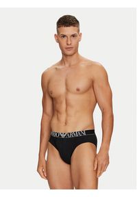 Emporio Armani Underwear Komplet 3 par slipów 111734 4F726 73320 Czarny. Kolor: czarny. Materiał: bawełna