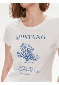 Mustang T-Shirt Alexia 1013789 Biały Slim Fit. Kolor: biały. Materiał: bawełna #4