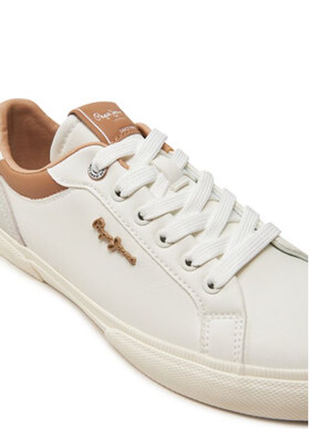 Pepe Jeans Sneakersy PLS31588 Biały. Kolor: biały. Materiał: skóra