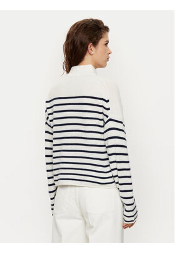 TOMMY HILFIGER - Tommy Hilfiger Sweter WW0WW44981 Biały Relaxed Fit. Kolor: biały. Materiał: wełna