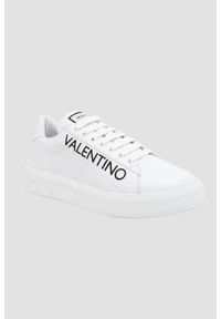Valentino by Mario Valentino - VALENTINO Białe sneakersy REY LACE-UP, Rozmiar 44. Kolor: biały