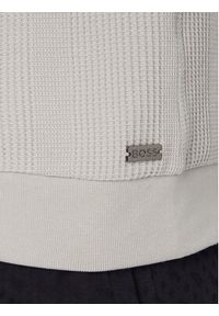 BOSS Bluza Structure 50559332 Szary Regular Fit. Kolor: szary. Materiał: syntetyk #4