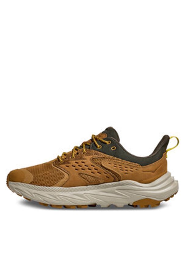 HOKA - Hoka Trekkingi Anacapa 2 Low GTX GORE-TEX 1141632 Brązowy. Kolor: brązowy. Materiał: materiał. Technologia: Gore-Tex. Sport: turystyka piesza